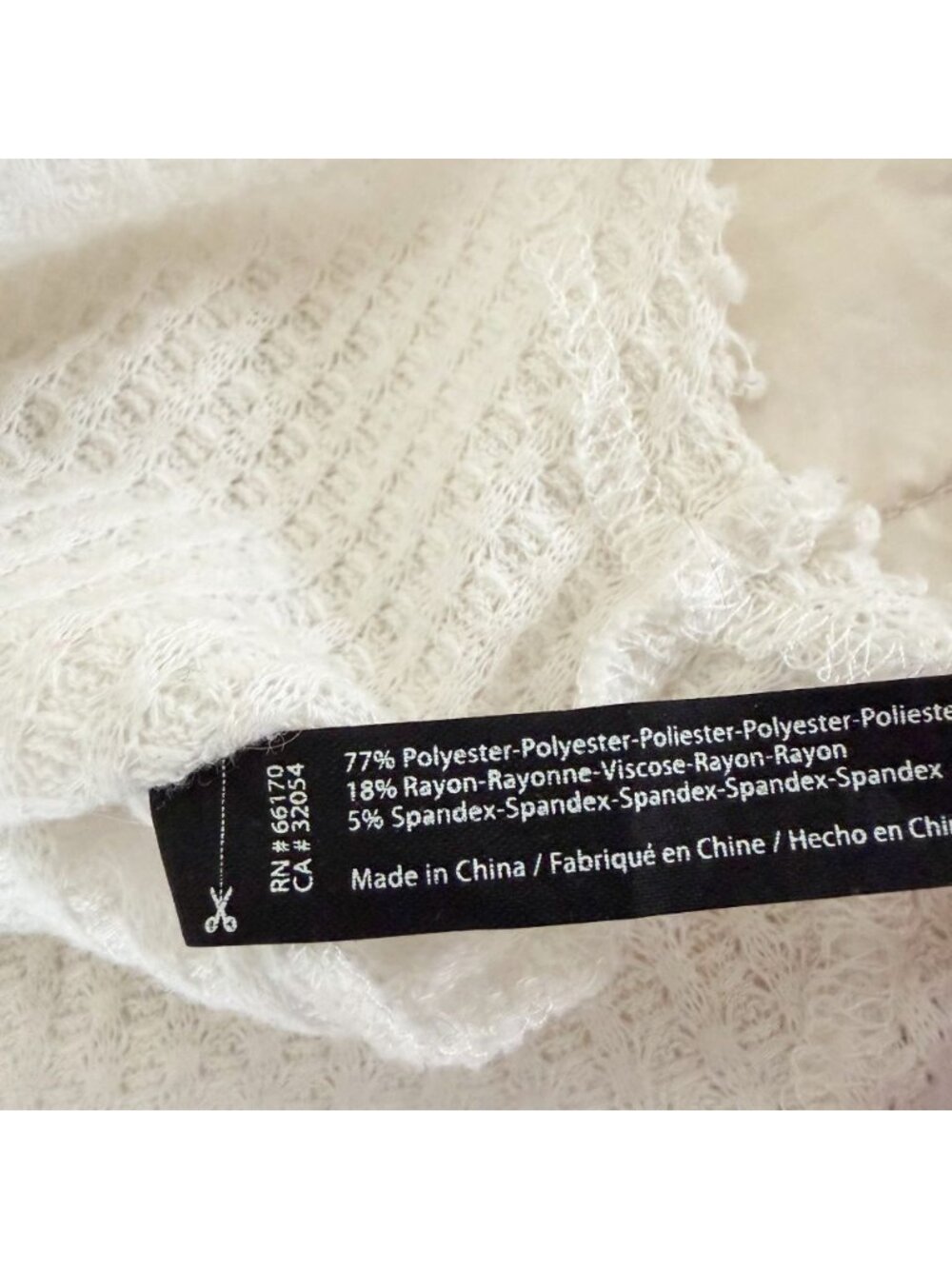 Urban Outfitters Out From Under White Waffle Knit Button Front Sweater XS - Picture 7 of 7